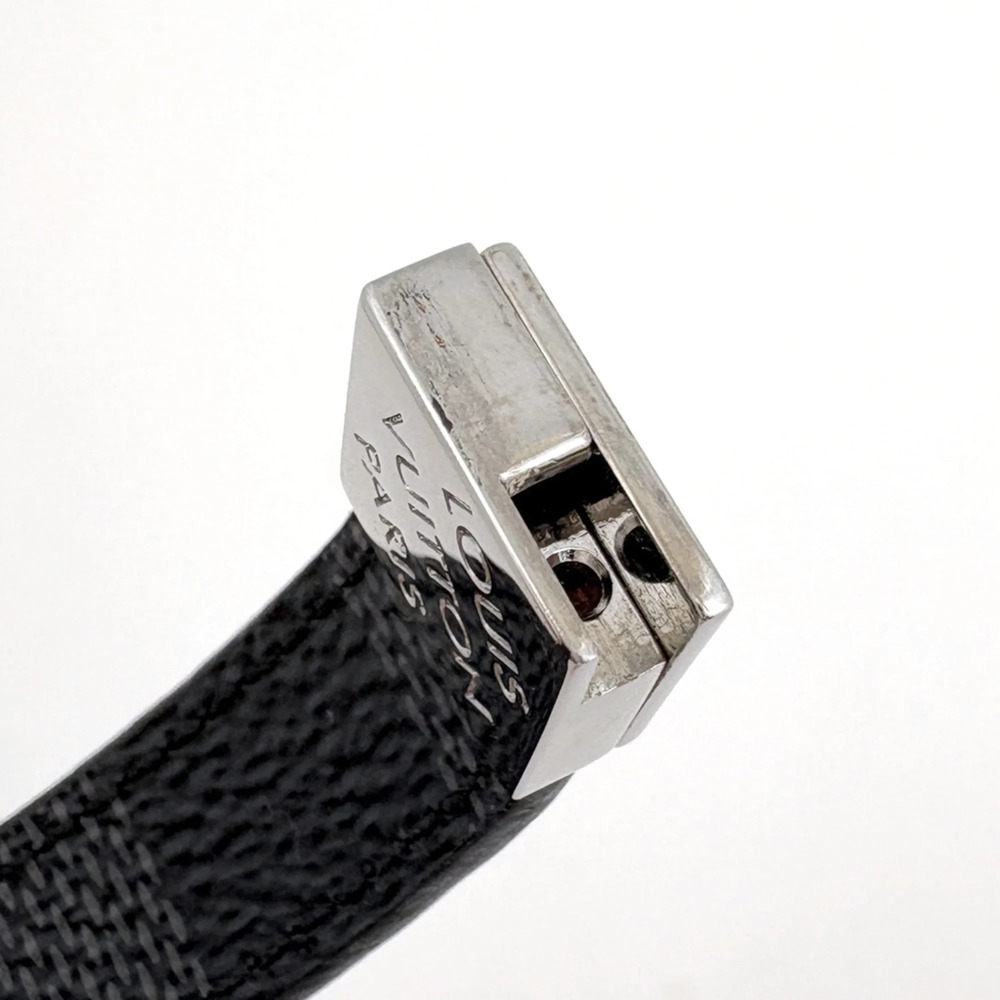 LOUIS VUITTON Black Damier Charm Bracelet - Picture 4 of 6